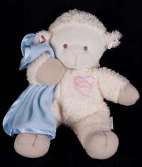 Eden Lamp Sheep w/ Blue Blanket Musical Plush Baby Lovey